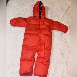 12-18 Month Down Columbia Baby Girl Bunting Snow Suit Coral Pink EUC